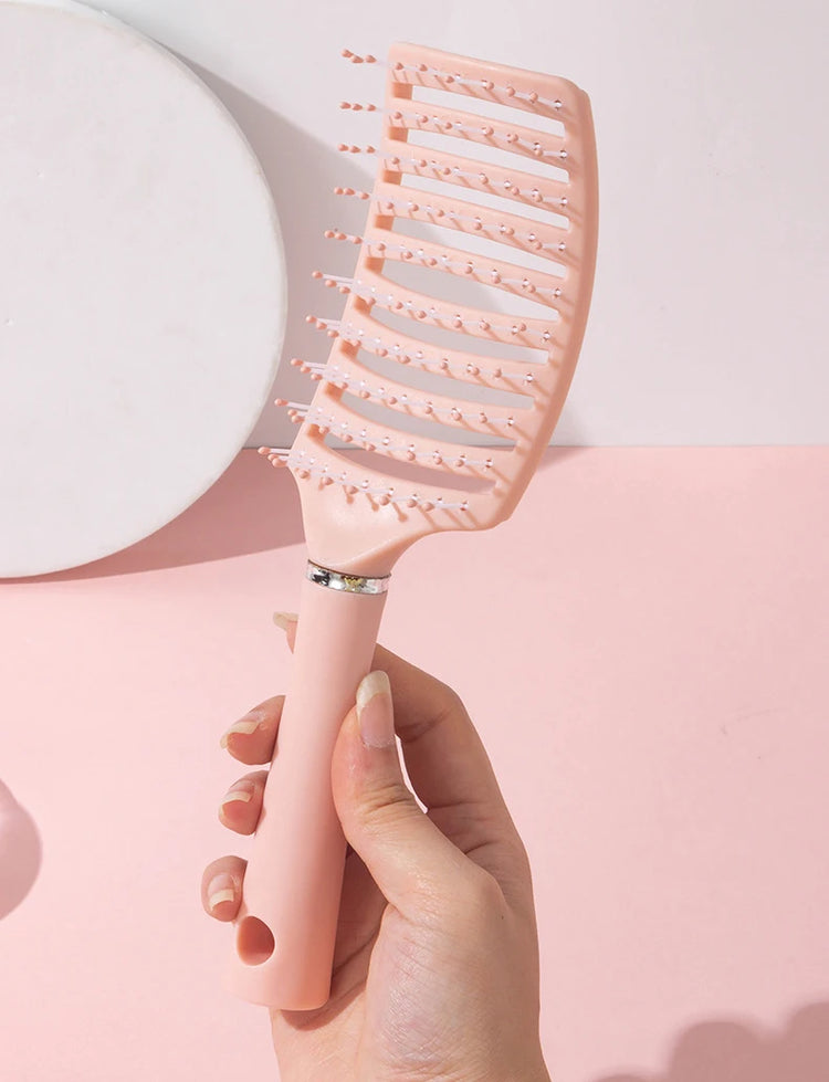 1pc anti-static massage brush  women's hair and scalp massage comb - straight hair professional tool Special for real hair wigs