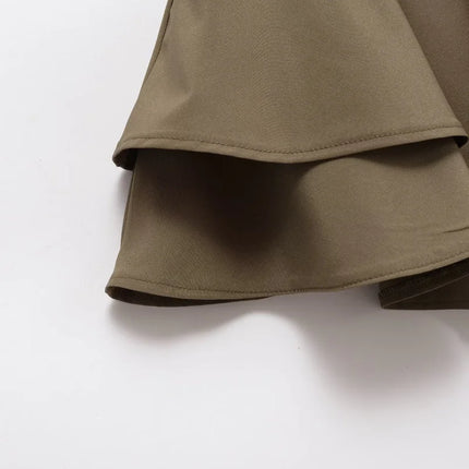 ETJ 2025 Sommer Damen Neue Mode Sexy Hot Girl Stil Rüschen gestapelt Dekoration Rock Hose Kurze Mid-Waist