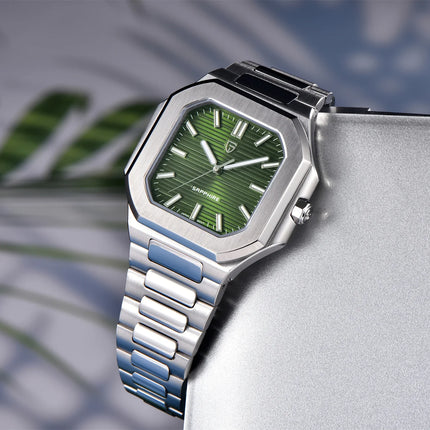 PDYS019 PAGANI DESIGN Orologi da polso al quarzo da uomo TMI VH31 37MM 10Bar Impermeabile 316L Acciaio inossidabile di lusso Zaffiro