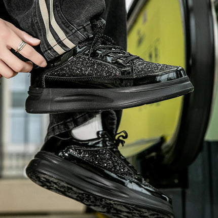 New Men Skateboard Shoes Platform Trend Sport Shoes Women Sneaker Sequin Shoes for Men Chaussure Homme Female Sneakers