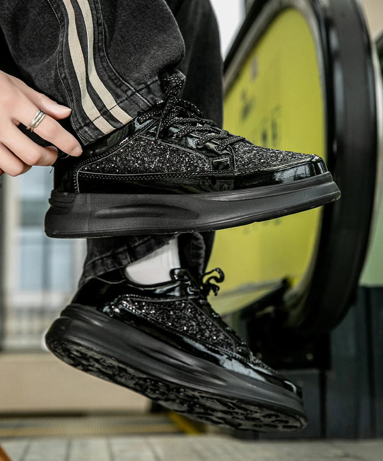 New Men Skateboard Shoes Platform Trend Sport Shoes Women Sneaker Sequin Shoes for Men Chaussure Homme Female Sneakers