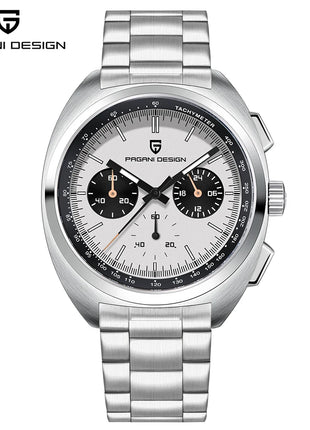 Orologio da Uomo PAGANI DESIGN con Quadrante Giallo, Cronografo al Quarzo, Movimento Giapponese VK63, Vetro Zaffiro, Impermeabile, Novità 2026