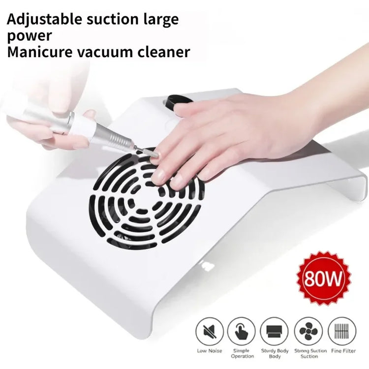Nail Grinding Polishing Dust Collector Desktop Adjustable Speed Vacuum Device For Home Salon Nail Art Sessions