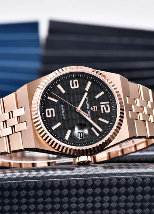 PAGANI DESIGN Orologio automatico di lusso con quadrante rombo 3D per uomo Orologio da polso meccanico da lavoro AR Orologio in cristallo di zaffiro 2025 Nuovo