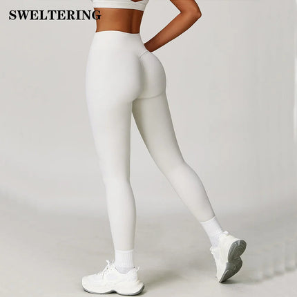 High Waist Yoga Leggings Women Push Up Sport Leggings Fitness Running Hip Lift Yoga Pants Highly Elastic Gym Workout Leggings PlatiNum