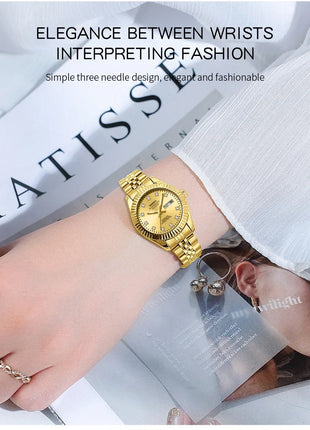 NIBOSI Orologi da donna con diamanti Orologio da donna casual di moda di lusso delle migliori marche Orologio da donna con data settimanale automatica impermeabile Reloj platinumshop