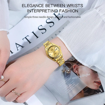 NIBOSI Orologi da donna con diamanti Orologio da donna casual di moda di lusso delle migliori marche Orologio da donna con data settimanale automatica impermeabile Reloj platinumshop
