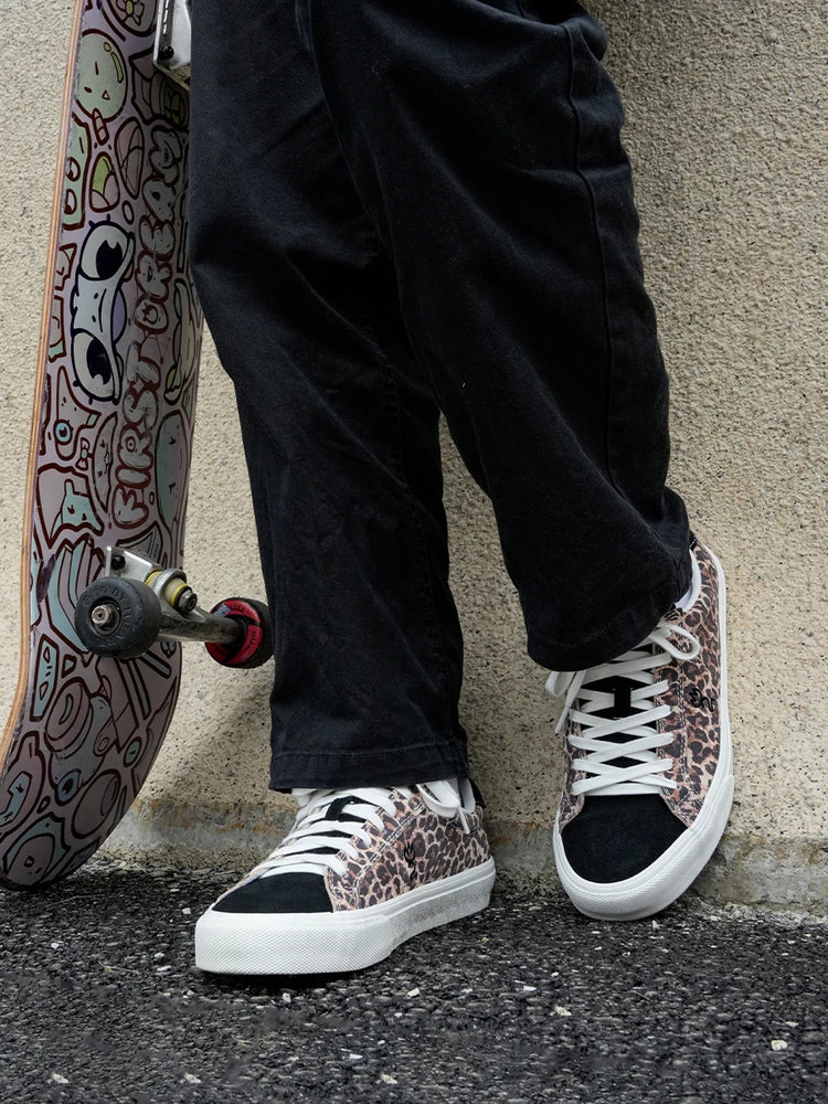 Goluck Classics Sneakers Stylish Leopard Vulc Skateboard Shoes Shock Absorption Encapsulated Men&Women Durable Comfortable Spo