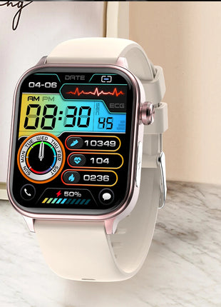 2025 Nuovo AI Diagnosi Lipidi nel sangue Acido urico Test di composizione corporea Smart Watch per uomo ECG + PPG Chiamata Bluetooth Salute Smartwatch platinumshop
