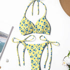 Nuovo Stile Bikini Due Pezzi da Donna Stampato, Fresco e Alla Moda, con Laccetti al Collo, Sexy e Trendy platinumshop