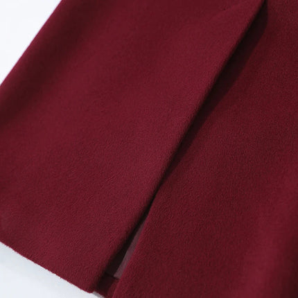 AMII Women's Skirt 2025 Winter New Minimalist Solid Color Commuter Skirts For Woman Wool Long Versatile Clothing Female 12544047 PlatiNum