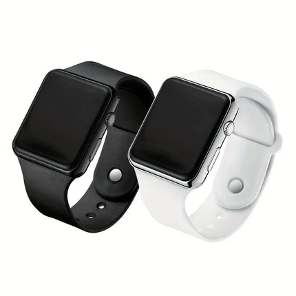 2 pezzi orologio per coppie display a LED orologio elettronico sportivo orologio da polso digitale in silicone per donna uomo regalo di San Valentino per lei platinumshop