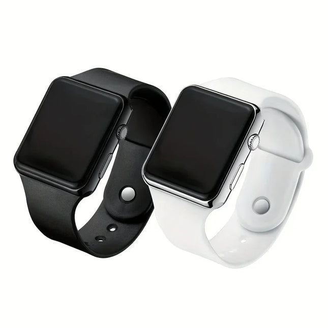 2 pezzi orologio per coppie display a LED orologio elettronico sportivo orologio da polso digitale in silicone per donna uomo regalo di San Valentino per lei platinumshop