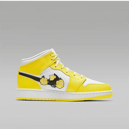 Nike Authentic AIR JORDAN 1 MID SE (GS) Scarpe da ginnastica casual per bambini da donna AV5174-700 platinumshop