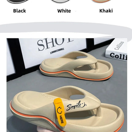 New Men's Women's Slippers Flip Flops Indoor Outdoor Beach Sandals Super Soft Bottom Slides Non-Slip Thick Sole Men's Slippers