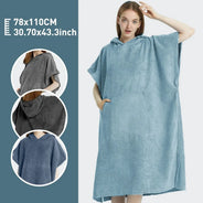Poncho da surf Asciugamano Poncho Asciugamano ad asciugatura rapida Felpa con cappuccio Abito da spiaggia in microfibra Poncho fasciatoio Asciugamano da bagno Poncho da spiaggia per adulti