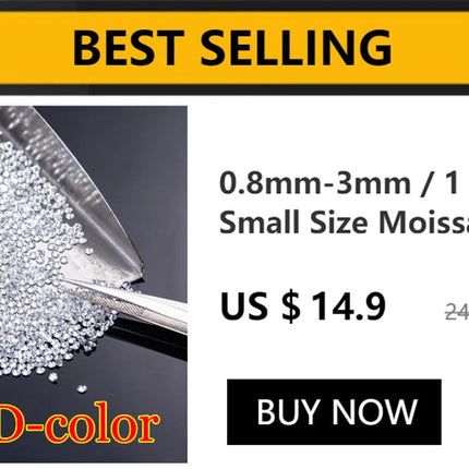 New Premium D Color VVS1 Moissanite Loose Stone Full Size Factory Wholesale Fine Jewelry Certified Moissanite Diamonds With GRA PlatiNum