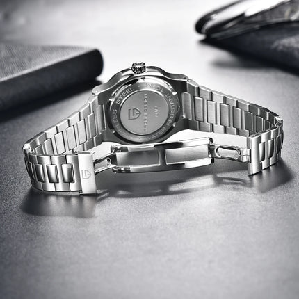 PAGANI DESIGN 2026 Nuovo Orologio Automatico di Lusso da Uomo, Orologio da Polso Meccanico in Acciaio Inossidabile con Vetro Zaffiro, Quadrante a Barile da 40MM