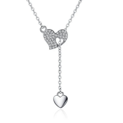 925 Sterling Silver Necklace For Women Round Pendent Sparkling Pave CZ Necklace Fashion Anniversary Birthday Jewelry Gifts N325 PlatiNum