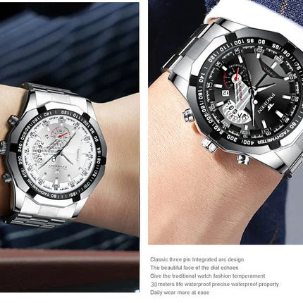 2024 Top Brand di Lusso Orologio di Moda Casual Militare Al Quarzo Sport Orologio Da Polso In Acciaio Pieno Impermeabile Orologio da Uomo Relogio Masculino platinumshop