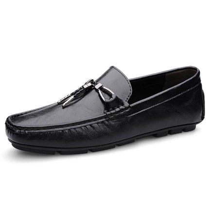 Scarpe Casual da Uomo in Vera Pelle, Mocassini di Lusso Traspiranti, Slip-on, Scarpe da Guida, Calzature Business