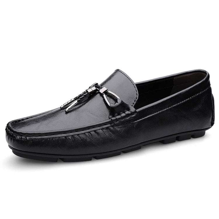 Scarpe Casual da Uomo in Vera Pelle, Mocassini di Lusso Traspiranti, Slip-on, Scarpe da Guida, Calzature Business