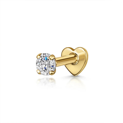 AIDE Heart Round Ball Flat Helix Piercing Earring 925 Sterling Silver Ear Studs Geometric Zircon Exquisite Trinket Studs Aretes PlatiNum