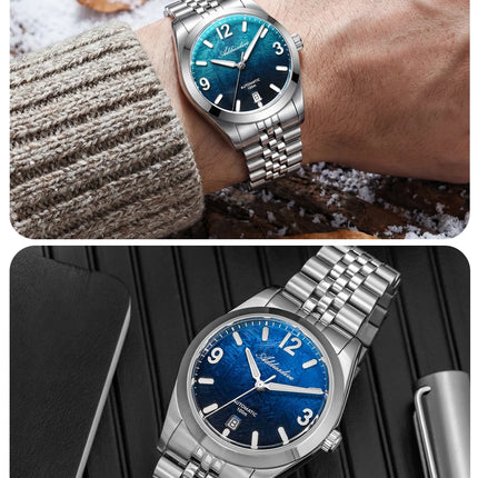 ADDIESDIVE 2026 New Men's Automatic Mechanical Watch 100m Waterproof Sapphire Crystal Calendar Super Luminous Dive Male Watches