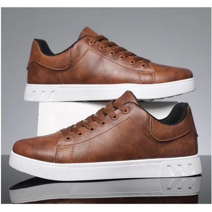 Casual Shoes Loafers British Leather Sneakers Flats Shoes Classic Men Leather Shoes Spring Summer New Trendy