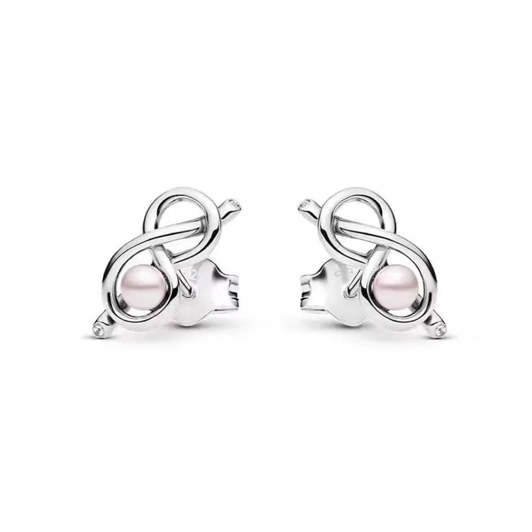 Orecchini e Ciondolo con Zirconi Scintillanti, Combinazione Fiore di Ciliegio e Farfalla, Orecchini in Argento 925, Regalo Ideale per Donne platinumshop