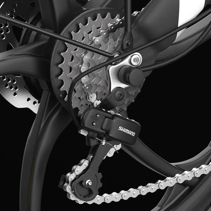 Bicicletta Elettrica Pieghevole PVY Z20 PRO, E-Bike per Uomo e Donna, 50N.m 250W 36V 10.4Ah, Batteria Rimovibile per Pendolarismo, con 7 Velocità
