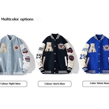 Spring and Autumn New Baseball Jacket Men's Jacket Street Hip Hop Windproof Jacket Autumn and Winter Warm Baseball Shirt Jakcet