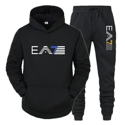 Autumn and winter men's sports suit, outerwear+two-piece pants, fashionable, comfortable and casual, outdoor new style PlatiNum