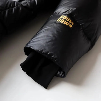 Winter Mens Down Coat Windproof Waterproof Outside Casual Outerwear Zip High Street Fashion Men Warm Hooded Windbreaker Jacket