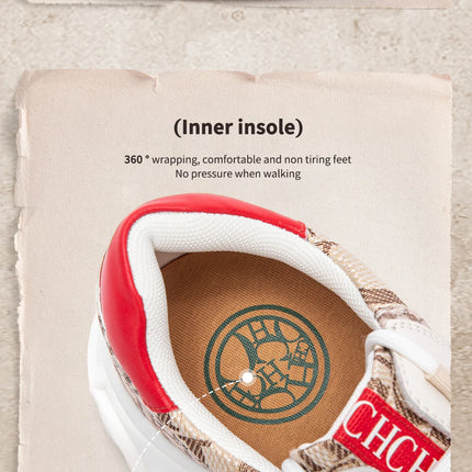 Women's Vulcanized Shoes 2026 New Beige Walking Shoes Women's Outdoor Sports Shoes