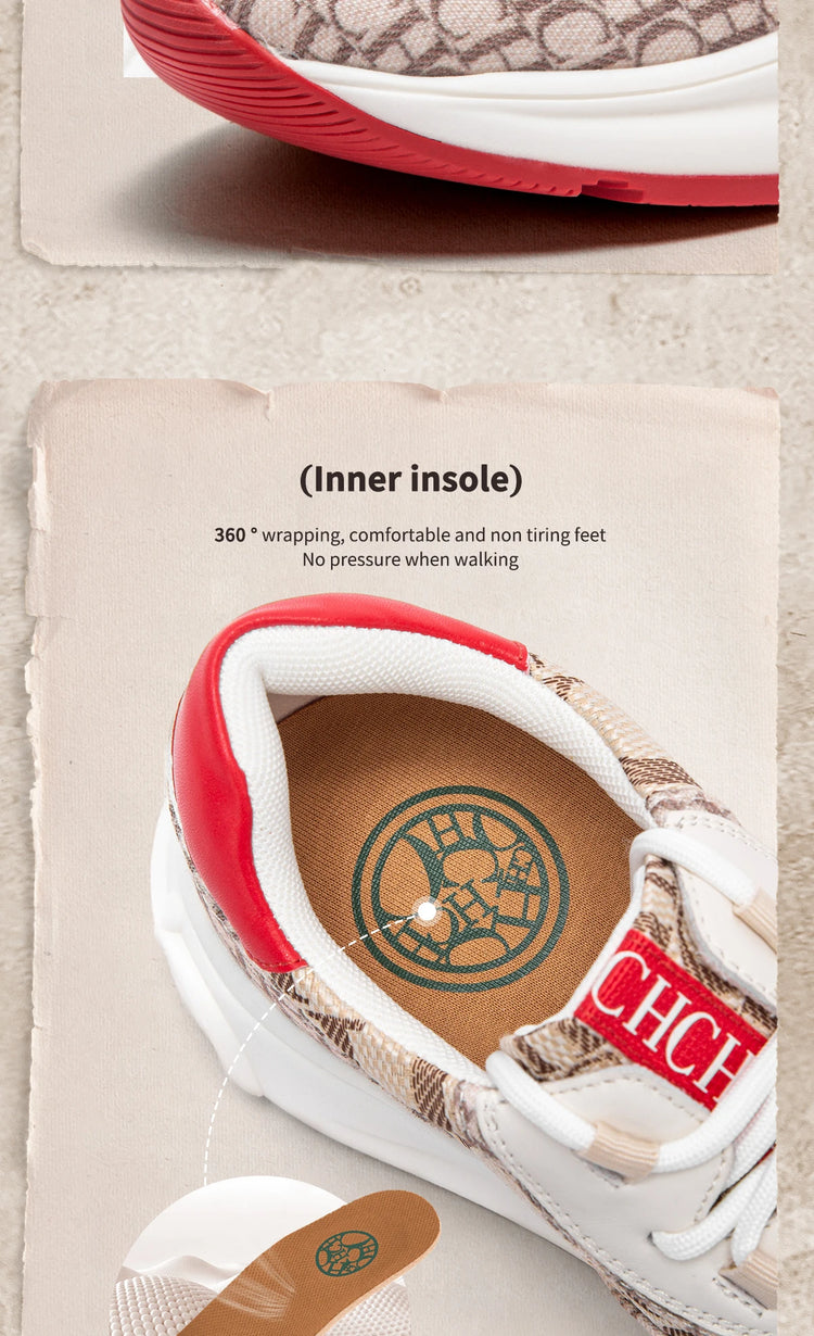 Women's Vulcanized Shoes 2026 New Beige Walking Shoes Women's Outdoor Sports Shoes