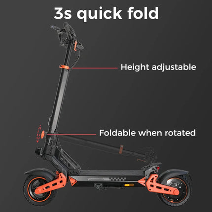 Monopattino Elettrico per Adulti Wildstride, Motore 800w/2000w, 45&60km/h, Batteria 48v15ah, App Intelligente, Pneumatici Fuoristrada da 10 Pollici, Escooter K2pro platinumshop