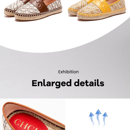 Retro Classic Style New Women's Flat Shoes Letter Print Design Women's Casual Fisherman Shoes Fashionable and Versatile