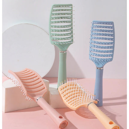 1pc anti-static massage brush  women's hair and scalp massage comb - straight hair professional tool Special for real hair wigs