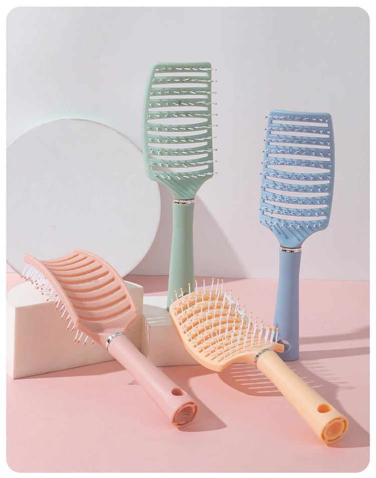 1pc anti-static massage brush  women's hair and scalp massage comb - straight hair professional tool Special for real hair wigs