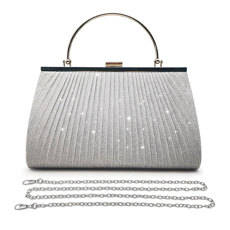 Pahajim Borse a tracolla Pochette glitterate da donna Borse da sera scintillanti Borsa con paillettes per matrimonio, festa, data, ballo di fine anno