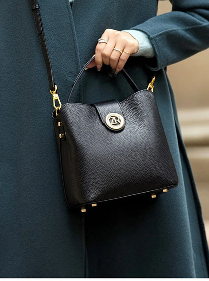 ZOOLER Full Genuine Leather Shoulder Bags Tote Bags Luxury Women Trendy Handbag Totally Skin Fashion Top Handle Purses #WG385