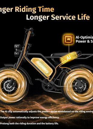 Nuova Bici Elettrica POWBEN V20 2026 UE, Motore 2000W, Velocità Massima 50km/h, Batteria 52V 15Ah, Pneumatici 20×4.0, Cambio a 7 Velocità SL-TX30-7R, E-Bike per Adulti