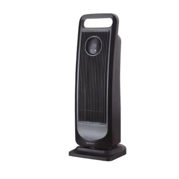 2000W Ceramic Tower Heater with Led Touch Screen, Automatic Oscillation and 8H Timer, Portable Electric Heater for Home and Office