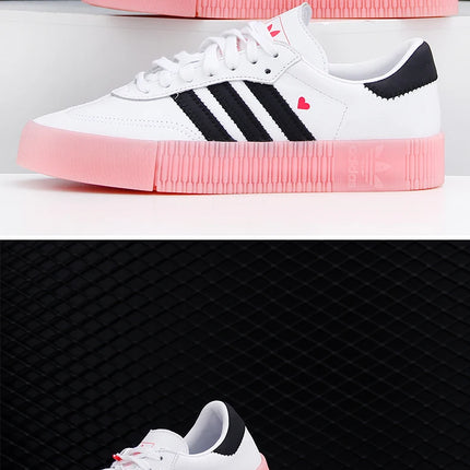Scarpe da ginnastica casual con plateau da donna Adidas ufficiale autentiche SAMBA ROSE EF4965