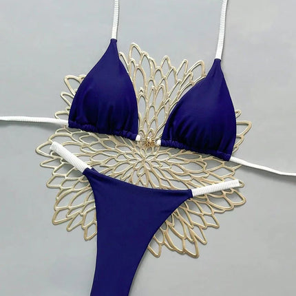 Micro Bikini 2026 Push Up Costumi da bagno donna Costumi da bagno sexy Bikini brasiliano Perizoma Biquini Costume da bagno solido Costumi da bagno estivi platinumshop
