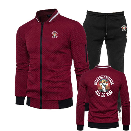 Disappointments All of You Funny Jesus Christian Faith 2025 Men's Film Fit Set Hoodies Sweatpant Casual Outdoor Sports Suit PlatiNum