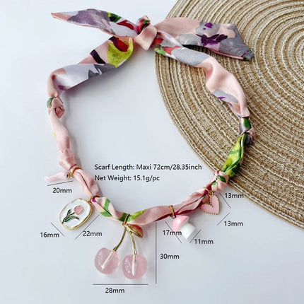 Collana bandana morbida con ciondolo a forma di fiore a forma di cuore placcato in oro per gioielli impilabili da donna e ragazza PlatiNum