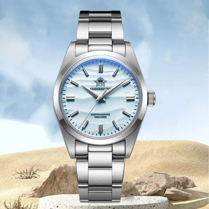 ADDIESDIVE 2030 36mm Men's Fashion Watch 10Bar Diver Bubble Mirror Glass 316L Stainless Steel Quartz Watches Relogio Masculino