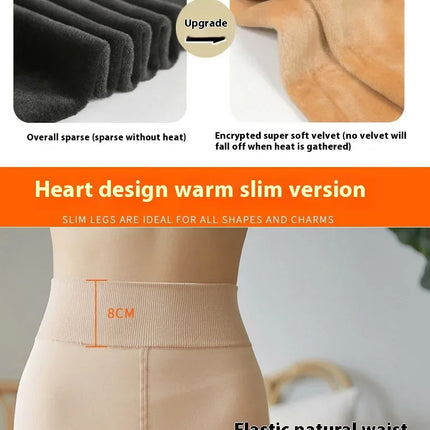 Leggings termici da donna Panty in pile Collant da donna Calze Collant Donna Inverno Falso Traslucido Caldo Collant sexy Inverno